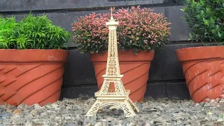 Making Eiffel Tower with Wooden Sticks