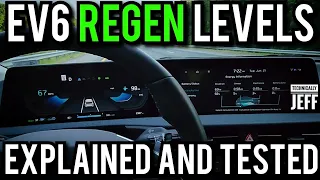Kia EV6 Regenerative Braking Levels Explained and Tested - How Many KW of Regen at Each Level?