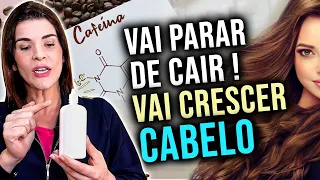 Como eu Parei a QUEDA de CABELO e Fiz Nascer Cabelo com Cafeína