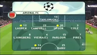 Arsenal bantai Juventus 3-1 2001/2002
