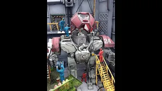 The making of a mech suit station diorama  in 1/72 scale