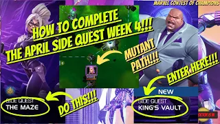 How To Beat and Complete The Maze Week 4 and King's Vault #MCOC Side Quests