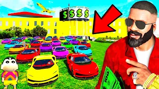 Franklin Buy LUXURY GOLD HOUSE To Surprise SHINCHAN and CHOP in GTA 5