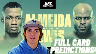UFC Fight Night Almeida vs. Lewis Full Card Predictions!