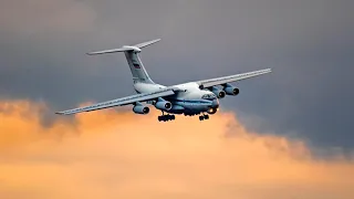 Fantastic approach to landing Il-76 in Vnukovo / Course capture