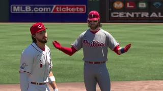 Philadelphia Phillies vs Cincinnati Reds - MLB Today 4/25/24 Full Game Highlights - MLB The Show 24