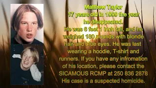 MISSING IN BC...Matthew Taylor