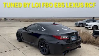 Tuned by Loi FBO E85 Lexus RCF - DRAGY 60-130mph