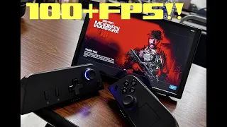 Lenovo Legion Go running Call of Duty MW3 like a Boss 100+ fps!!