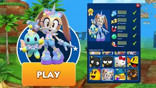 Sonic Dash - UNICORN CREAM New Character Unlocked & Fully Upgraded - All Characters Unlocked