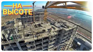 Башенный кран. Последнее видео на этой высоте. Tower crane. Last video at this height.