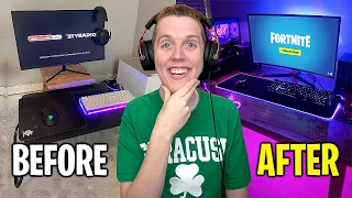 I Bought My Duo His *DREAM* PC Gaming Setup... (Fortnite)