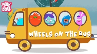 Wheels On The Bus | Nursery Rhymes For Kids | Popular English Rhymes | Peekaboo