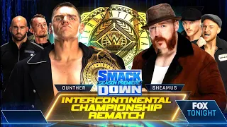 Gunther Vs Sheamus Campeonato Intercontinental - WWE Smackdown 07/10/2022 (En Español)