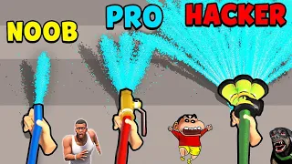 SHINCHAN NOOB VS PRO VS HACKER IN PRESSURE WASHING RUN WITH FRANKLIN & CHOP | DREAM SQUAD