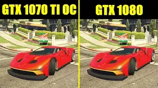 GTA 5 GTX 1070 TI Overclocked Vs GTX 1080 Stock Frame Rate Comparison