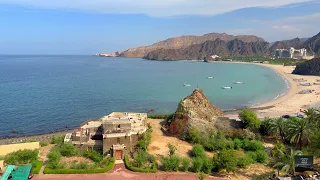 Al Bustan, Bandar Al Rowdha, and Haramel - Beaches and Roadside Scenery - Sultanate of Oman.