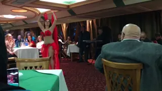 Belly dancer on the Nile Crystal dinner cruise