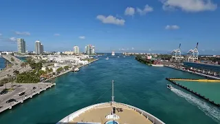 MSC Magnifica Sailing out of Port of Miami