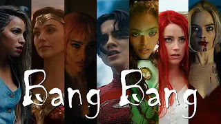 Wonder Woman , Supergirl , Harley Quinn , Mera , Catwoman , Cyclone , Black Canary ▶ Bang Bang