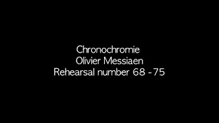 Chronochromie - Orchestral excerpt with music