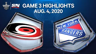 NHL Highlights | Hurricanes vs. Rangers, Game 3– Aug. 4, 2020