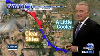 Slightly cooler temperatures for Wednesday in Denver