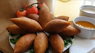 קובה בורגול מטוגנת Fried bulgur kubba  كبة البرغل