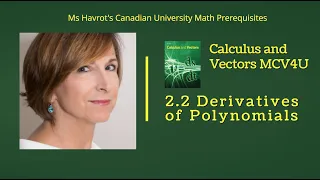 Calculus 2.2 Derivatives of Polynomials
