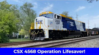 CSX 4568 Operation Lifesaver New Locomotive