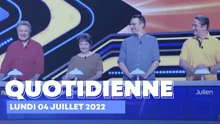 Emission Quotidienne du Lundi 04 juillet 2022 - Questions pour un Champion