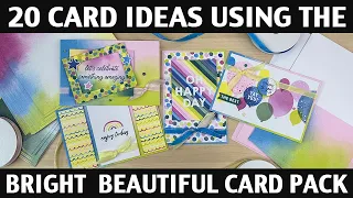 Stamping Jill - 20 Card Ideas Using The Bright & Beautiful Card Pack