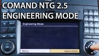 How to enter engineering mode in Mercedes COMAND APS NTG 2.5 (hidden secret service menu)