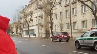 Вероника Мищенко в Вильнюсе/Акция Под Беларуским Посольством
