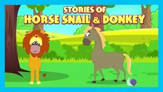 Stories Of Horse Snail & Donkey | English Animated Stories For Kids| Bedtime Stories For Kids