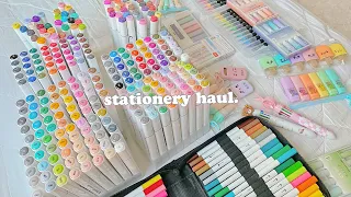 a huge 2024 stationery haul 🍡 | pens, markers, highlighters