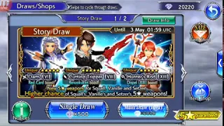 DFFOO: Lost Chapters Gear Draw[Squall, Vanille, and Setzer]