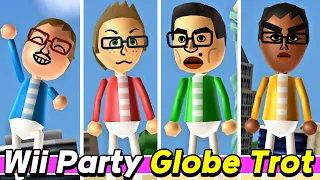 Globe Trot gameplay Alonso vs Nick vs Shouta vs Sota | Wii Party - AlexgamingTV