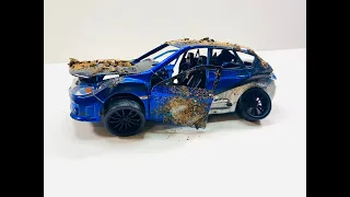Restoration Damaged Fast & Furious Subaru WRX Diecast Model car Repair Diecast restoration