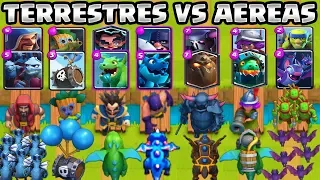 AÉREAS VS TERRESTRES | CUAL ES MEJOR?! | RETO CLASH ROYALE | 1vs1| Clash Royale  Olympics