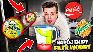 Napój EKIPY vs. FILTR WODNY ! FILTRUJEMY POPULARNE NAPOJE !