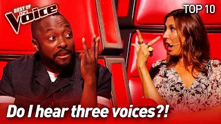 Extraordinary TRIOs on The Voice | Top 10