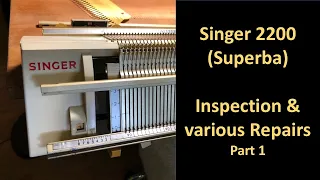 Singer memomatic knitting machine repairs - Superba inspection, repair & maintenance - part 1