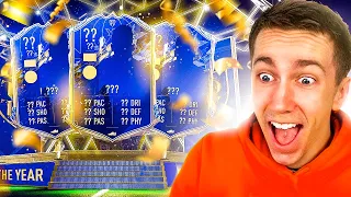 I PACKED 3 DIFFERENT TOTY PLAYERS! (FIFA 22 PACK OPENING)