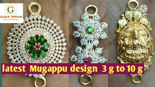 gold mugappu design/ stone mugappu design like grt mugappu design with wt.gold new mugappu