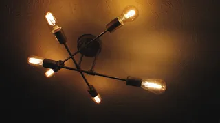 Modern Sputnik Chandelier Ceiling Light Fixture