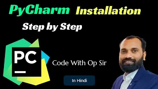 Download Pycharm and Install Print Hello World in Hindi @codewithopsir