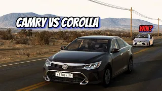 2020 Toyota Corolla vs 2018 Camry - RACE | 2.0 vs 1.6 engines | CVT vs 4AT!