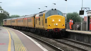 Network Rail class 97's (37's) working on both sides of the country
