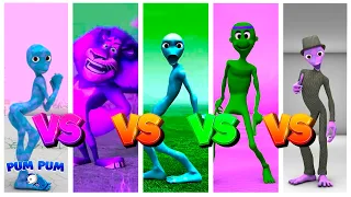 Color Dance Challenge Dame Tu Cosita vs El Taiger vs Chocobodi vs Alex | PUMPUM